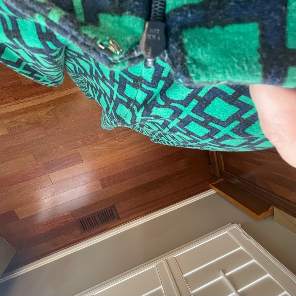 Talbots Green and navy blue Pencil Skirt Knee-Length Work - Picture 5 of 5